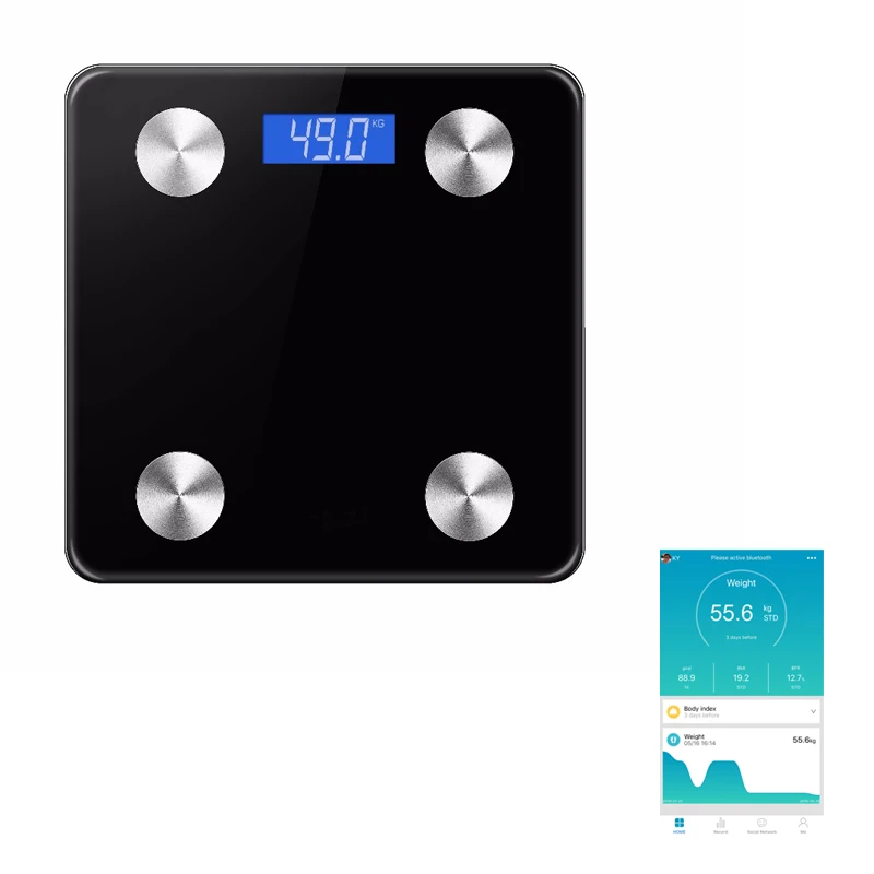 BSCI 200Kg 440lb Personal Weight Scale BMI Visceral Fat Body Fat Balance Scale