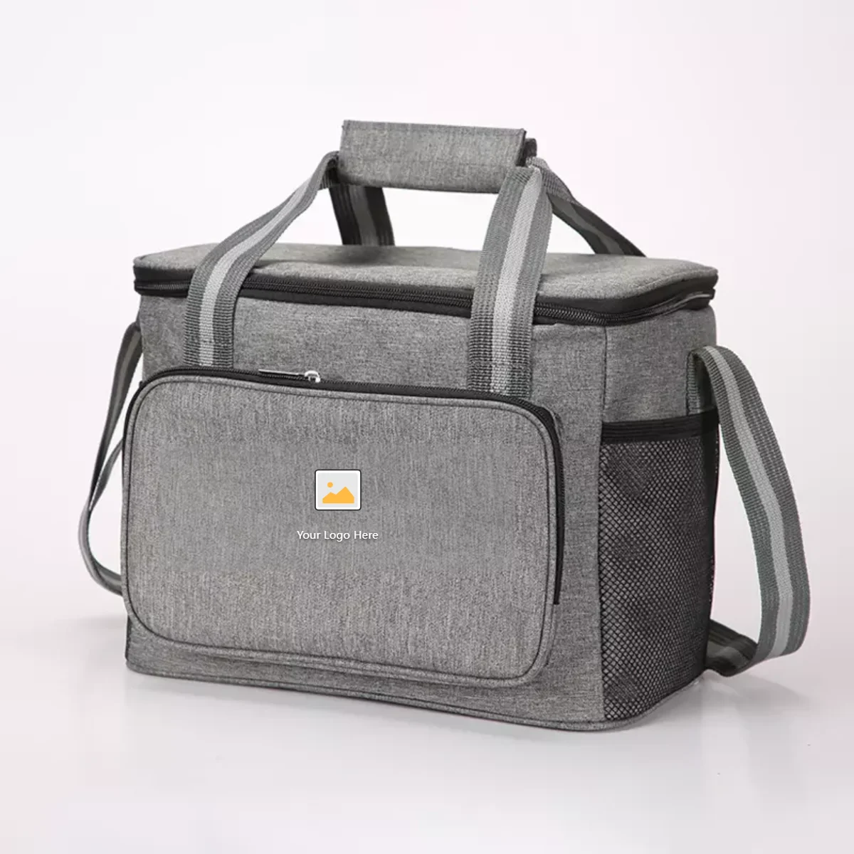 Custom Waterproof Beach Soft Polyester Thermal Insulated Grocery Picnic Food Delivery Lunch Ice Wine Beer Cooler Bags For Adults