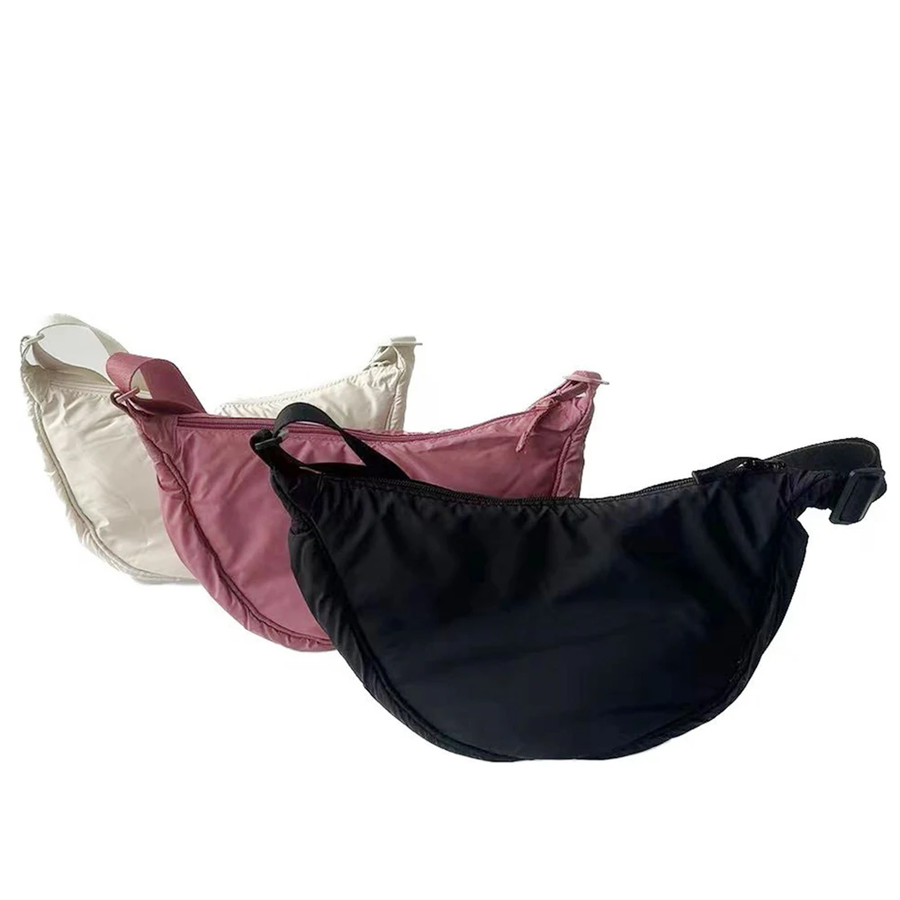 Women Crossbody Sling Shoulder Bag Custom LOGO Micro Messenger Nylon Dumpling Bag