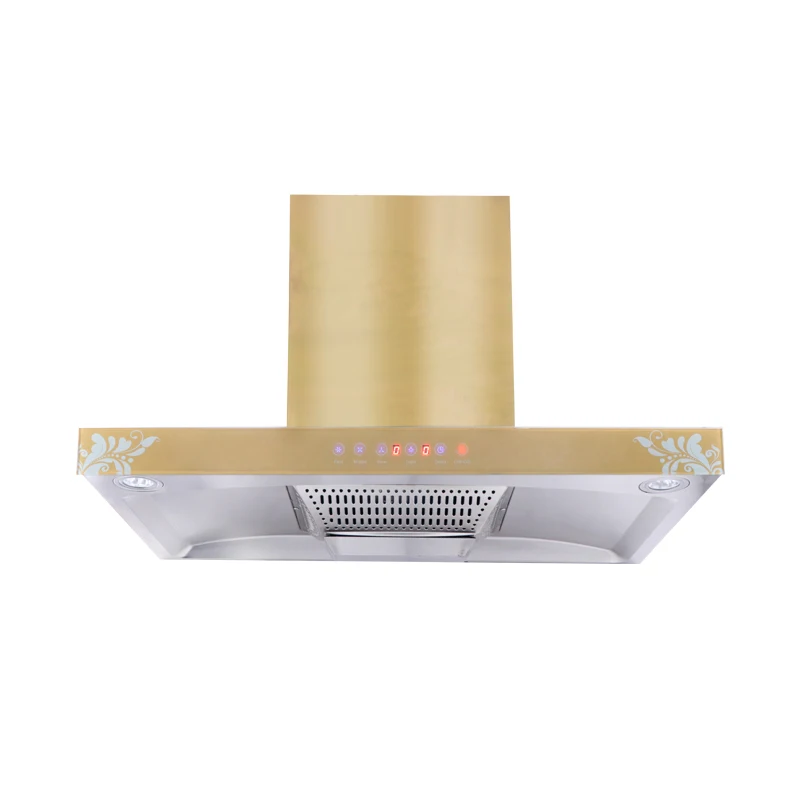 Stainless Steel baffle filter wall mounted range hood /kitchen exhaust  T shape cooker hood