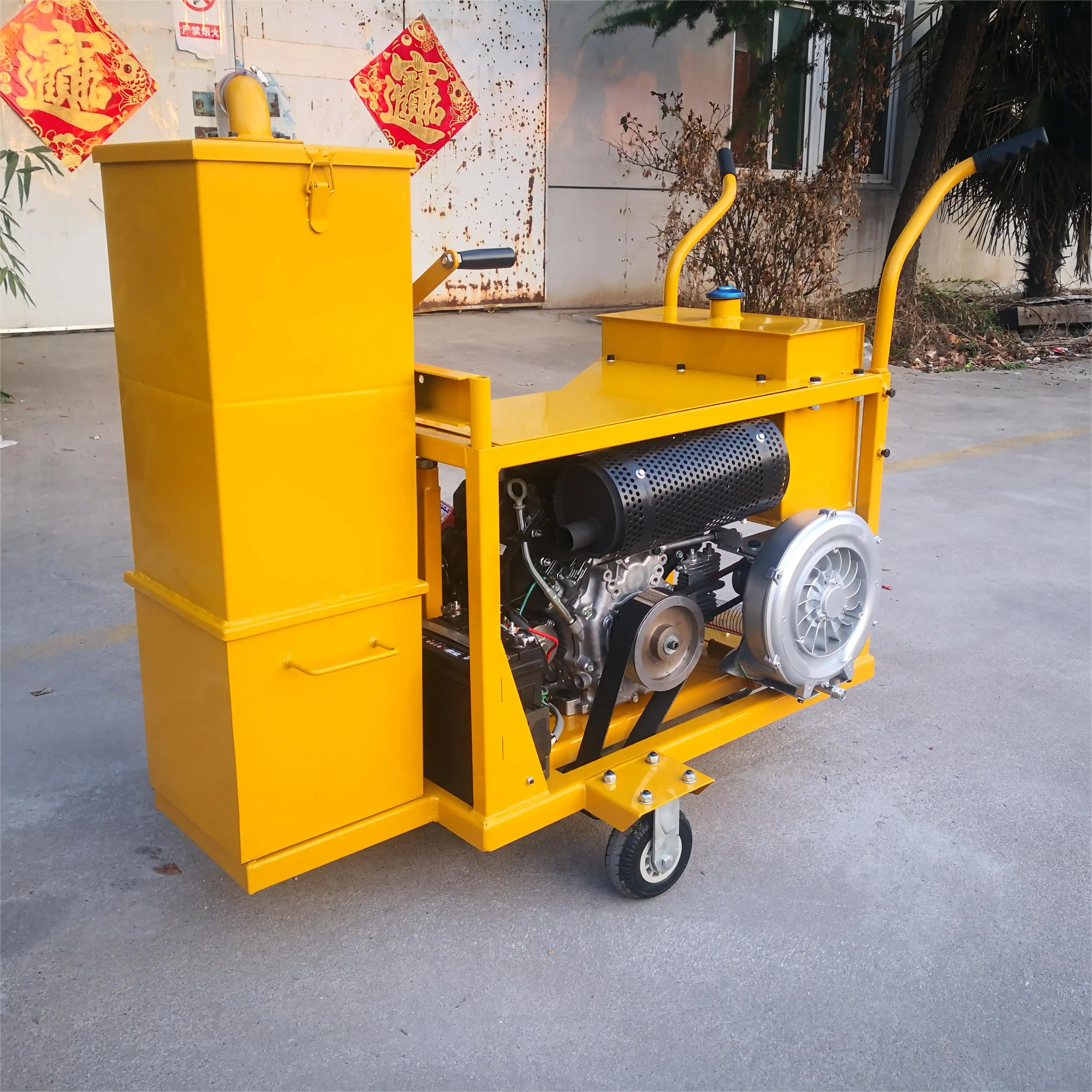Quick Shipment Road Crack Cutting Machine Honda Loncin Engine New Vacuum Asphalt Slotting Machine
