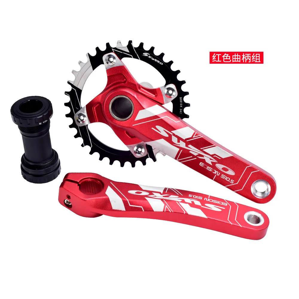 
Bicycle 104BCD Crank 170mm Aluminum Alloy Arm MTB Road Bike Crankset with Bottom Bracket BB Other Bicycle Parts 