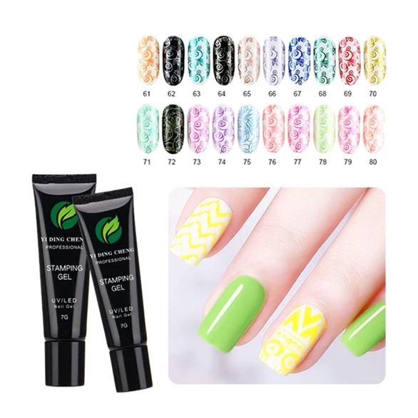 new trend bulk wholesale supplies custom own logo chinese factory Stamping  nail toes gel polish glue