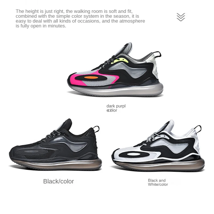 Factory Price Breathable Light Weight Men Fashion Sneakers E-TPU Mesh Running Shoes With Iluminate Lace