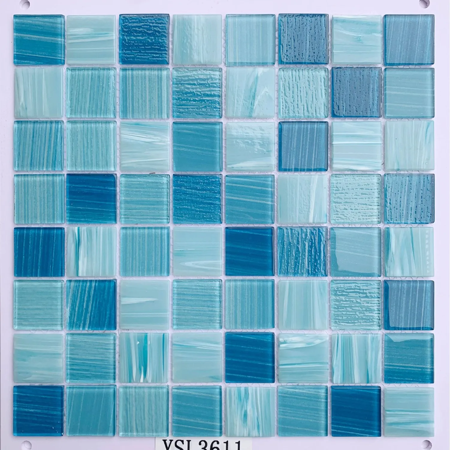 Good Quality Handmade Ice Jade Crystal Glass Mosaic for Bathroom Swimming Pool Tiles Floor Design