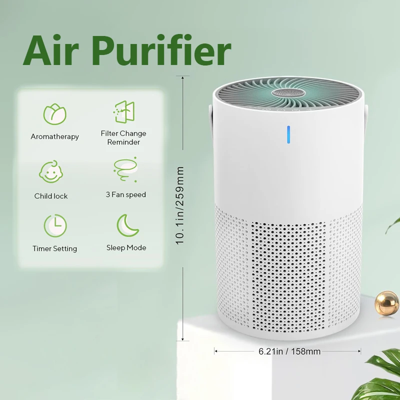 H11 HEPA 3 in 1 filter air purifier with essential oil quiet small