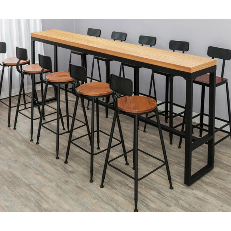 High quality wood bar table modern coffee bar table for office for home / leisure furniture
