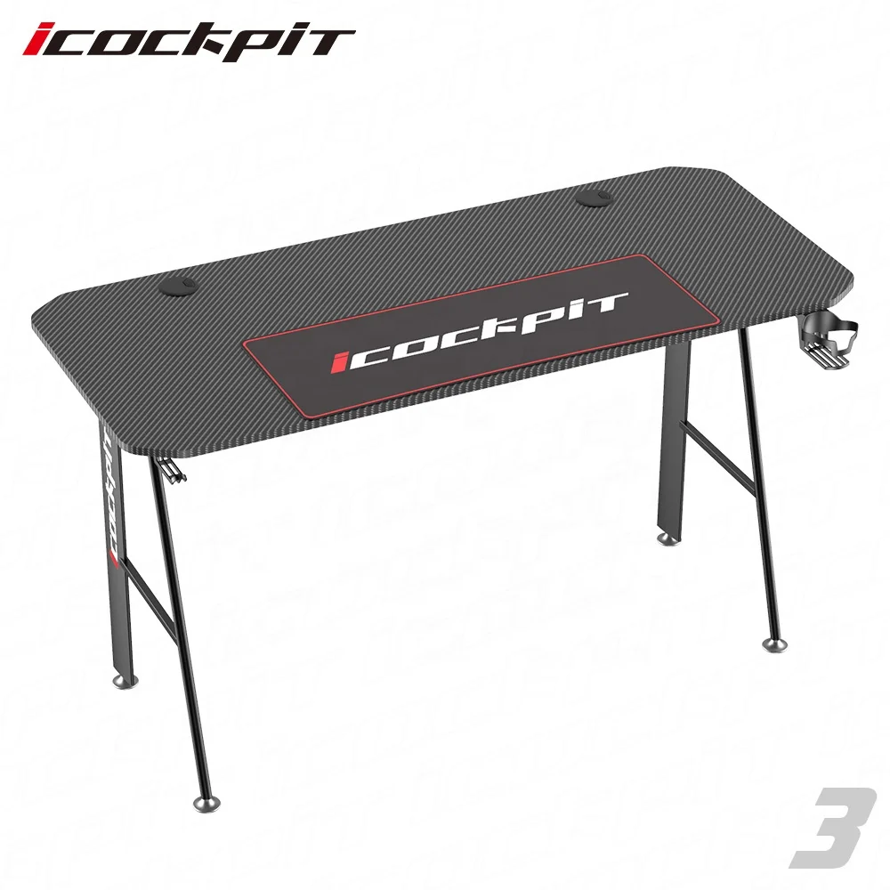 
Icockpit New design best sell black color cheap office table gaming table furniture computer office desk gaming table 