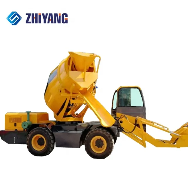 
4cbm mini self loading concrete machine transit mixer 