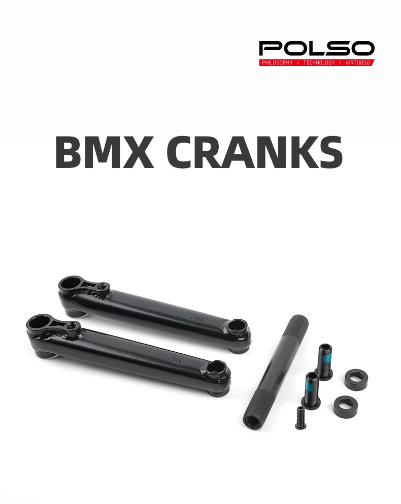 POLSO BC01 Authentic samox bmx crank arms / bmx crankset stock ready for wholesale bmx Plated silver crank