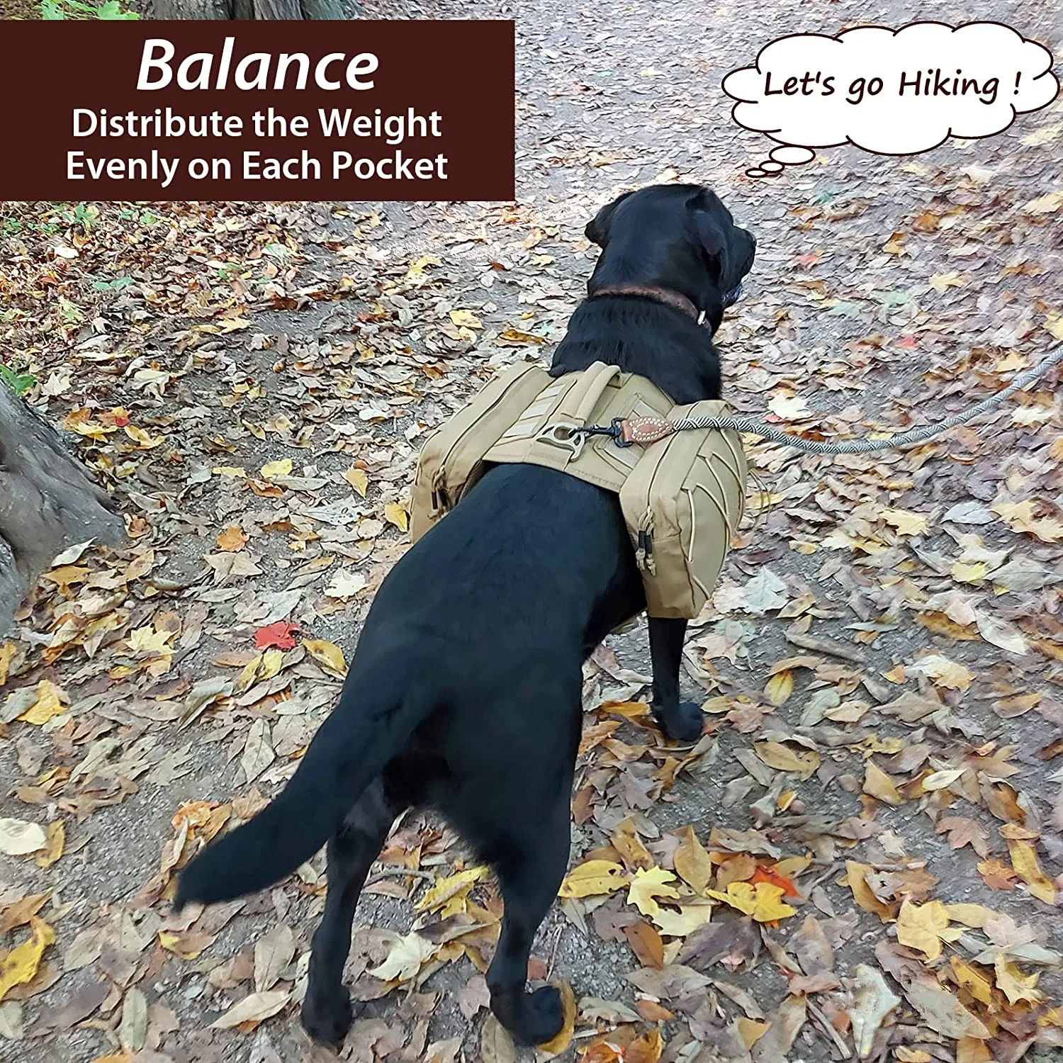 Saddle Bag Dog Backpack Useful Outdoor Hiking As Camping Gear