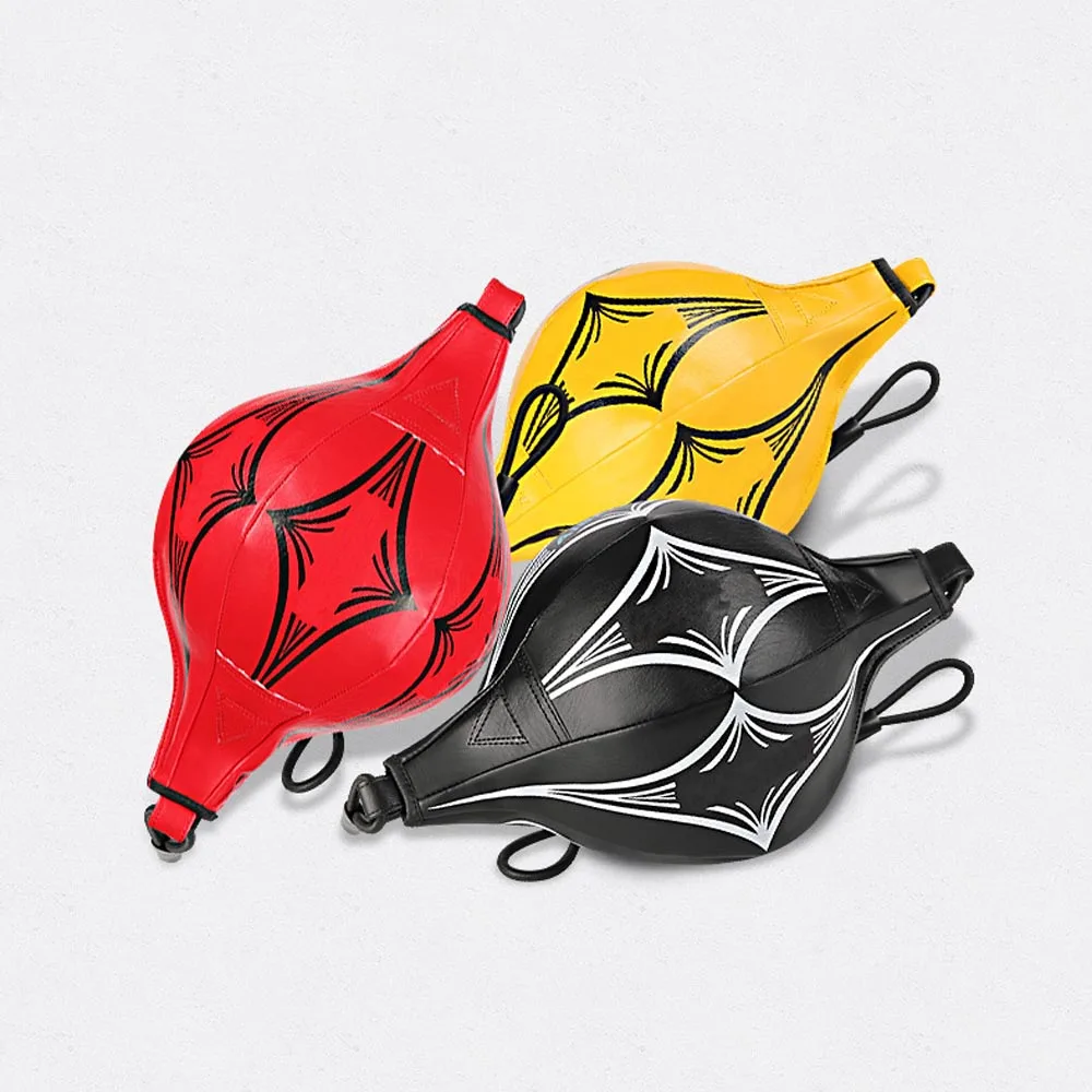 Custom Private Label PU Leather Boxing Speed Ball Double End Punching Ball Speed Bag