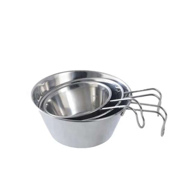 
stainless steel Set of 3 pieces Single handle Wide mouth measuring cup 