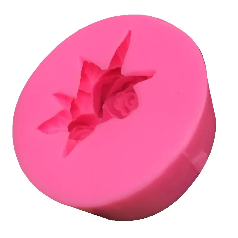 Силиконовая форма для торта в виде листьев розы, романтическое моделирование на День святого Валентина