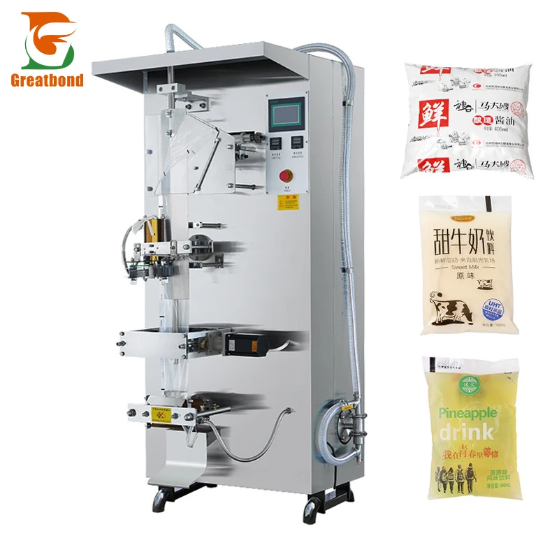 High Efficiency Vinegar Soy Sauceplastic Cutting Counting Stainless Steel Plastic Sachet Filling Packing Machine
