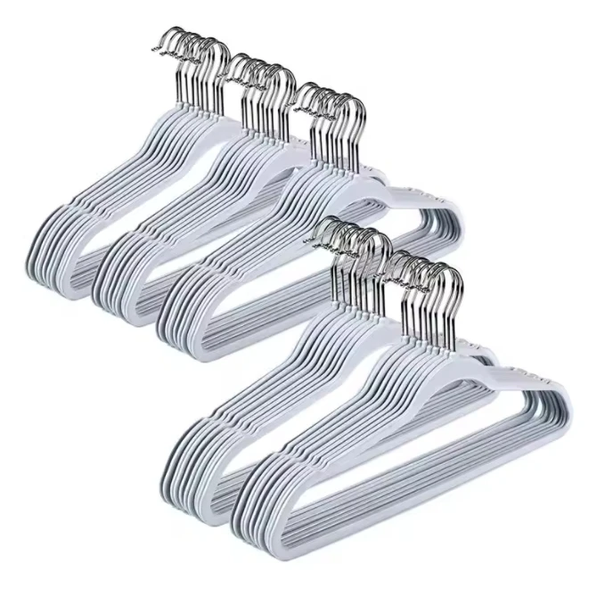Quality clothes hangers metal swivel hook heavy duty thin plastic coat hanger