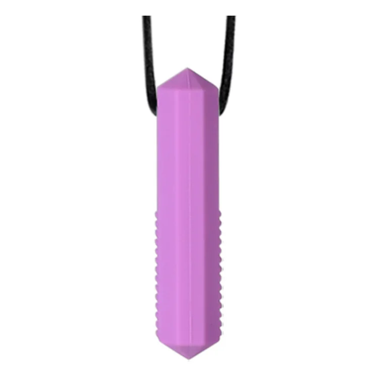 Silicone Chewy Brick for Kids with ADHD, Teething, Autism, Biting Needs Sensory Chew Bricks Pendant silicone teether necklace