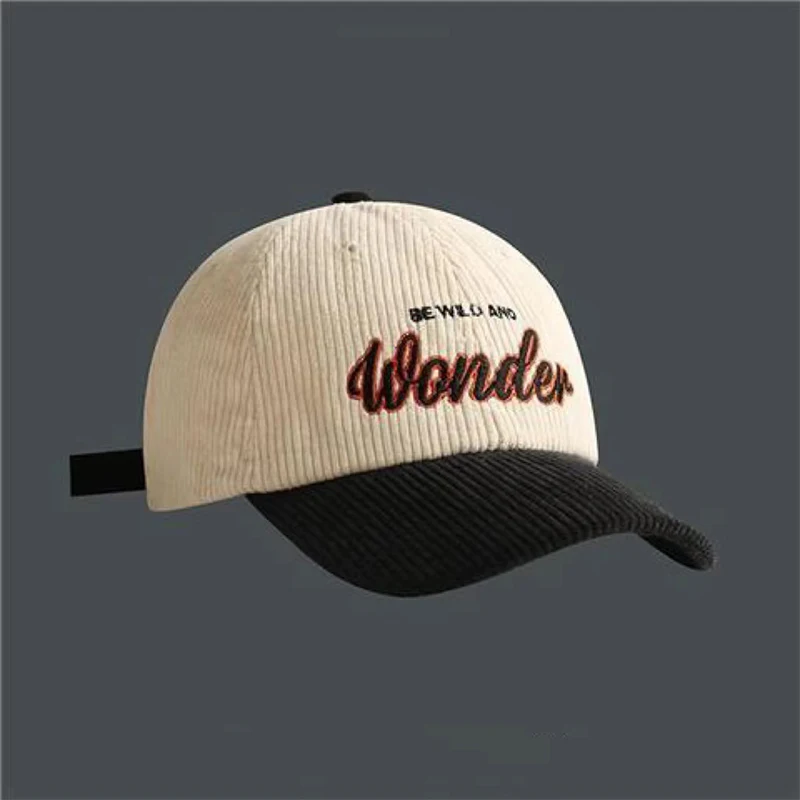 Corduroy Gorras Blank Plain Baseball Cap Custom Embroidered Logo High Quality 6 Panel Dad Hat Blank Corduroy Baseball Cap