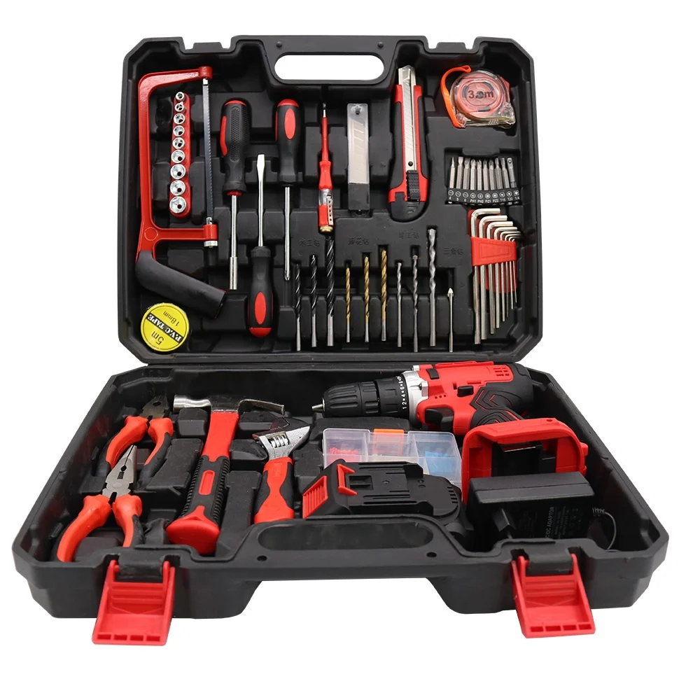 New Product Power Tool Kits 108 Pieces Electric Tools Combo Kits Brushless Cordless Power Drills Professional drill