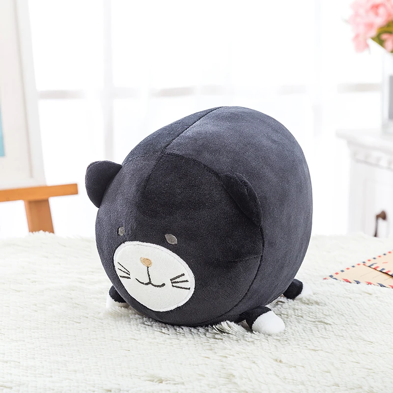 Wholesale Plush Pillow Kitten Cushion Soft Colorful Stuffed Toys Gray Pink White Plush Doll Houseware Gifts