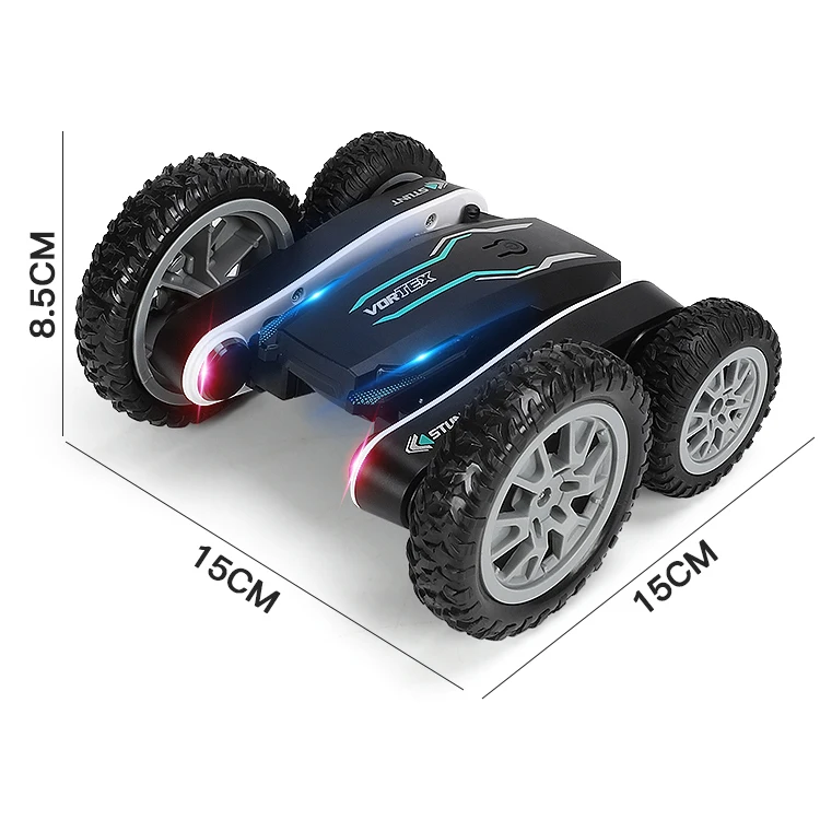 Новое поступление, 2,4 ГГц, двухсторонний грузовик с дистанционным управлением на 360 градусов, 4Wd автомобиль для дрифта и трюков, игрушечный автомобиль на радиоуправлении со светодиодной подсветкой