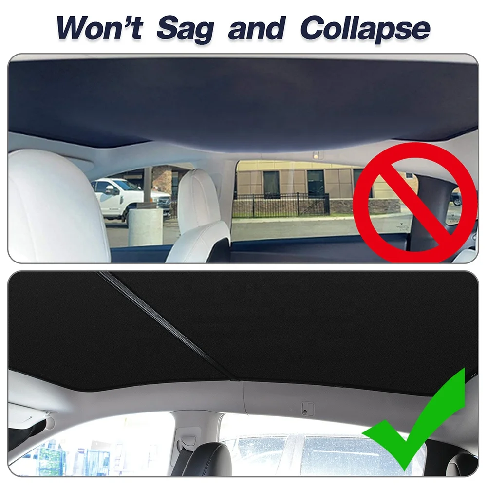 2022 2023 Model 3 nanotechnology high density panoramic sun shade for tesla model y roof sunshade