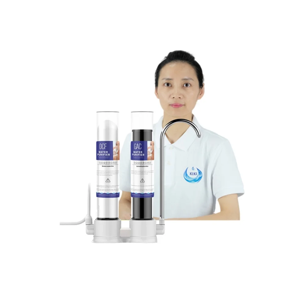 Diatom Ceramic Activated Carbon Faucet Mount Water Purifier Filter