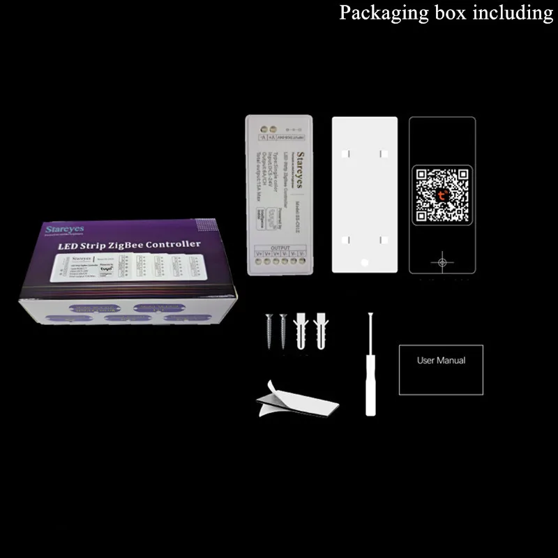 100Pcs LED Strip Smart Tuya Zigbee Controller DC5-24V Warm white CCT RGB RGBW RGBCCT LED Tape Light APP Control Zigbee Gateway