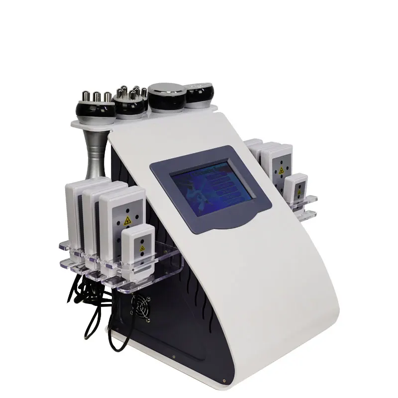 6 In 1 Cavitation Machine Lose Weight 40K Ultrasonic/Ultransond Pads Lipo Laser Slim Cavitation Machine Vacuum Cavitation System