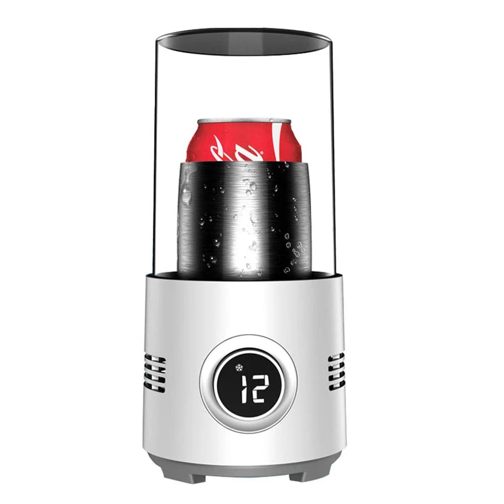 Intelligent Wine & Beverage Coolers  for Wine Beverage Milk Coffee with LED Display Cup Cooler and Warmer