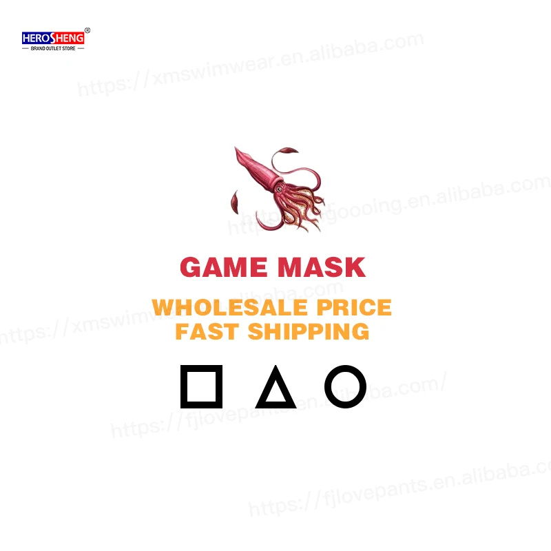 2021 Korean TV Series Game Teleplay Cosplay Party Disguise Halloween Face Mask Game Mask Party Masks