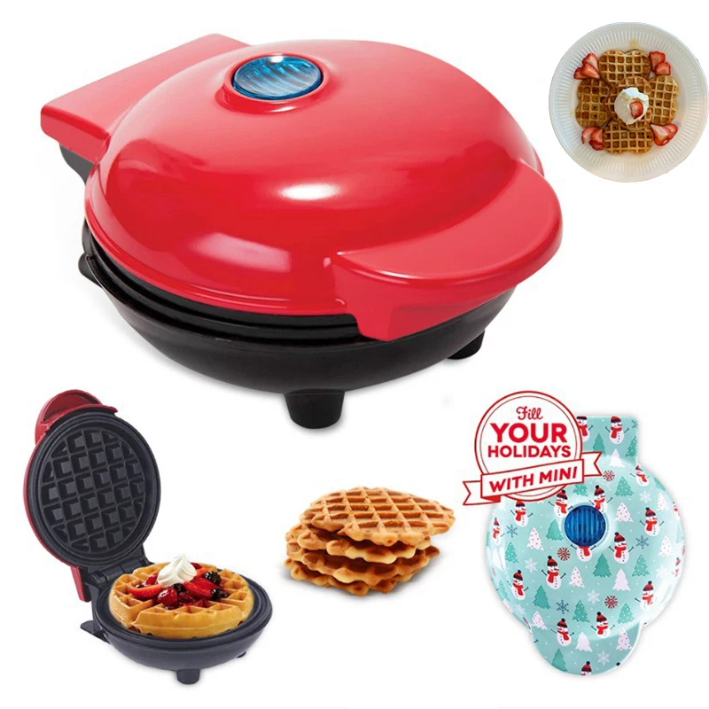 Mini Waffle Maker Detachable 3 in 1 Breakfast Toaster Sandwich Maker Waffle Iron Non Stick Electric Waffle Maker Machine