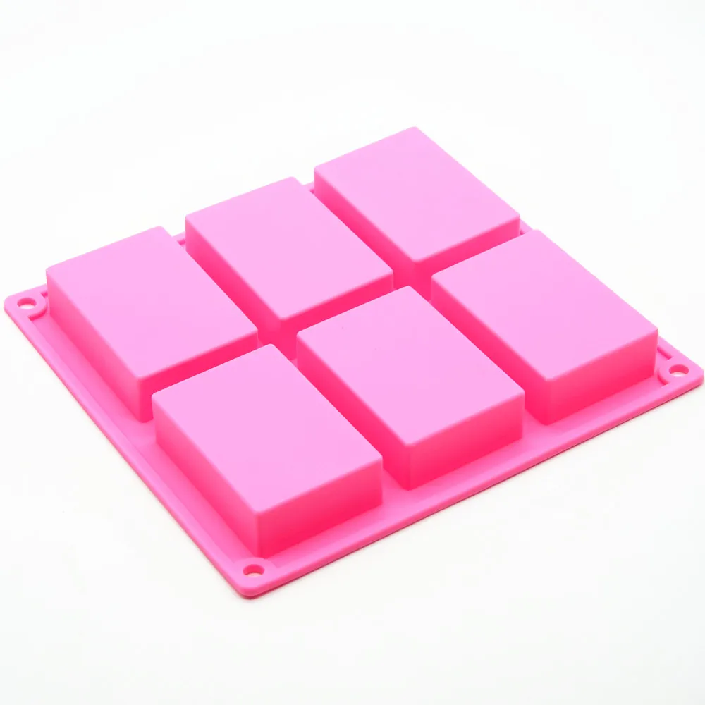 Customize Food Grade BPA free 3D Flower Design Handmade Rectangle Soap Mold Silicone