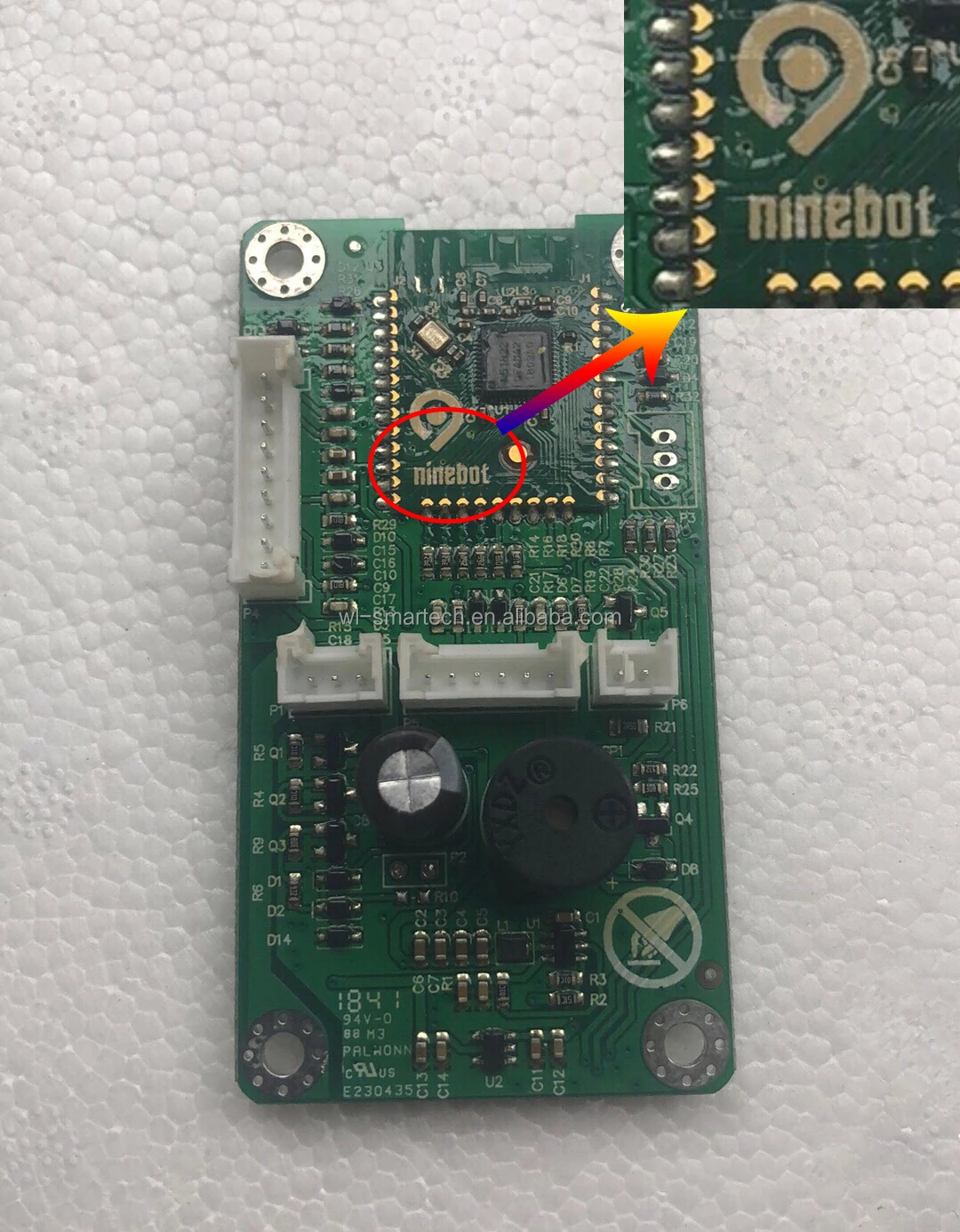 Original Front Cabinet Controller Board For White Segway Ninebot Regular Go Kart Kit After Sales Spare Part