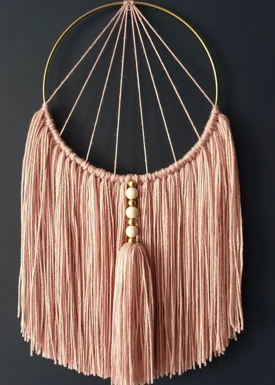 Circles Bohemian Macrame Wall Hanging Handmade Home Decor Dream Catcher