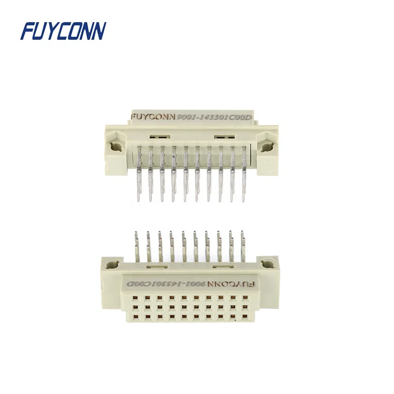 90 degree Right Angle PCB Female 3 rows 30P DIN41612 Connector, R/A PCB 3*10 30pin Female 41612 Eurocard connector