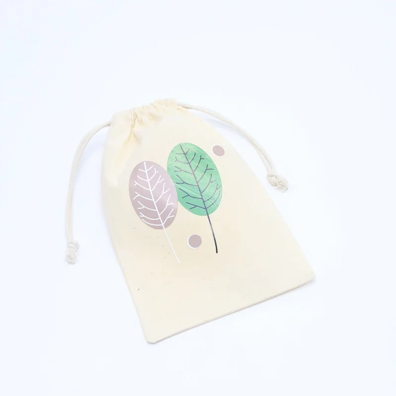 Luxury Organic Cotton Baby Shoes Clothes Gift Dust Drawstring Bag Small Candle Soap Perfume Oil Cosmetic Gift Pouch