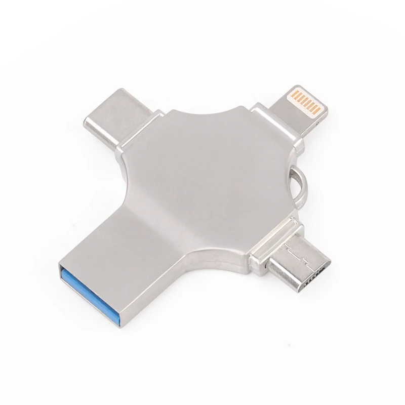  Флеш-накопитель usb 3 0 4 в 1 otg 32 Гб 64 128