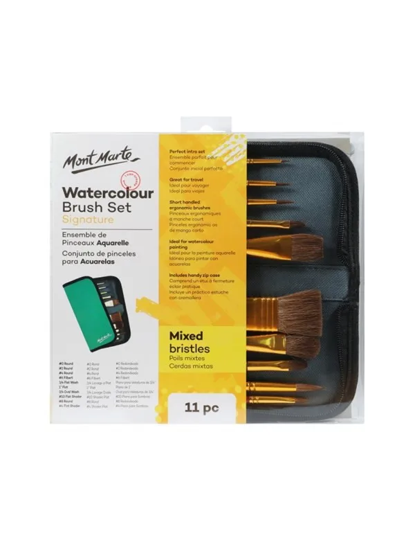 Mont Marte watercolor paint brushes