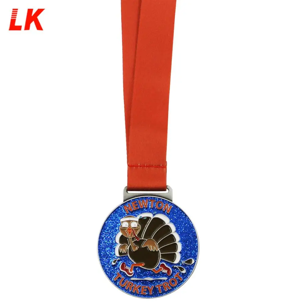 High Quality bratish Custom Sport Thanksgiving Turkey Trot souvenir Medal