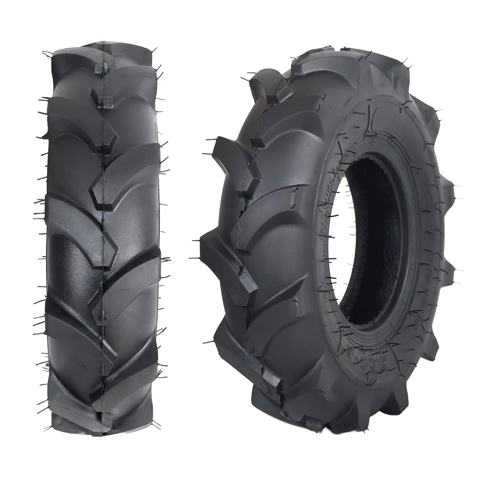Solid 3.50-6 Agricultural Tractor Tires Four-Wheel Hand Carts Trolleys OEM Customizable Enclosed Structure Complex Rubber Tools