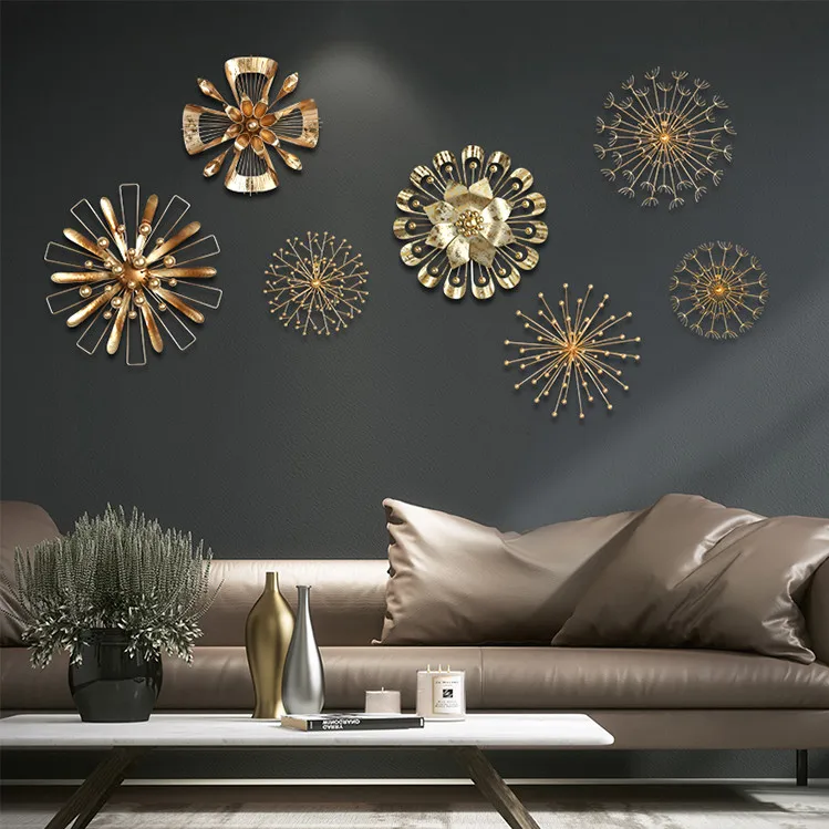 
Gold Metal Flower Pistil Home Wall Art Decoration 