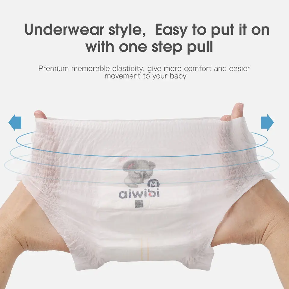 Healthy Aiwibi Baby Care Products Super Soft Universal Skin Friendly Light Baby Diapers Training Pants