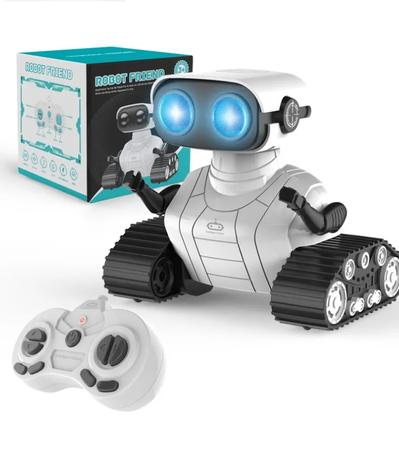 Glowing LED Eyes KFPLAN Toy RC Robot Toys 2.4G Smart Talking & Walk & Dance Interactive Pet Program Robot Intelligent For Kids