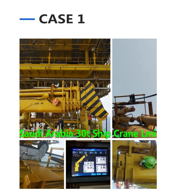 Offshore vessel Crane LMI Touch Screen Load Moment Indicator Control System for Pedestal crane LSI