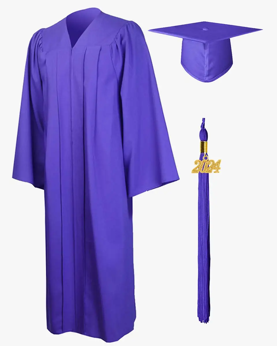 Wholesale Custom High Quality College University Academic Cap and Graduation Gown