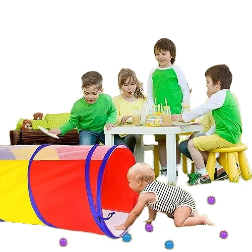 Kids Play Tunnel for Toddlers 2-4 Years Baby Crawling Toys for Girl Boy Birthday Gift 6 Foot Pop Up Tunnel Indoor Outdoor Toys