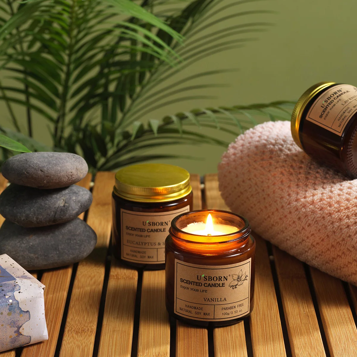 Handcraft Premium Customizable Luxury Scented Candles for Home Decor, Relaxation, Setting the Mood