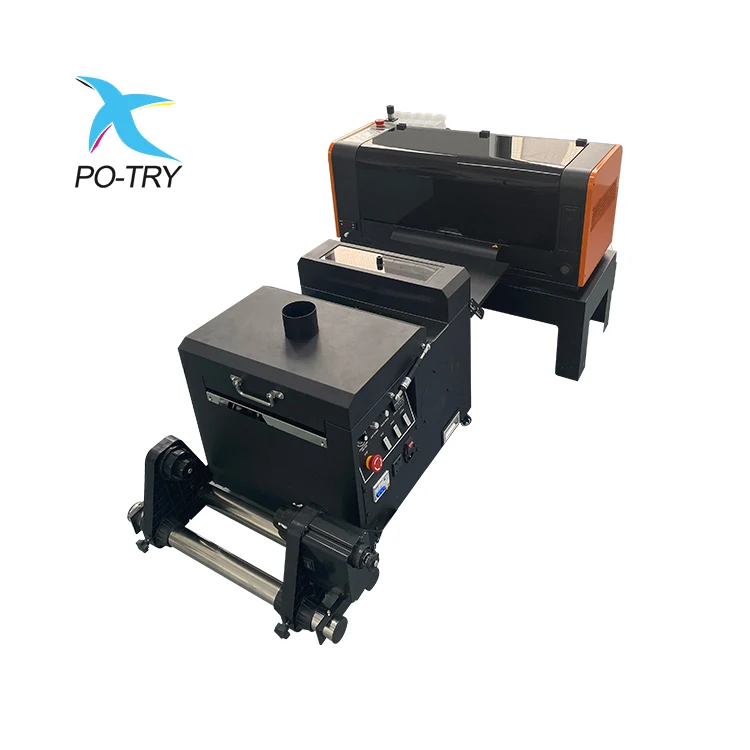 PO-TRY принтер для ПЭТ-пленки с двумя печатными головками XP600 принтеры 33 DTF цифровые формата A3