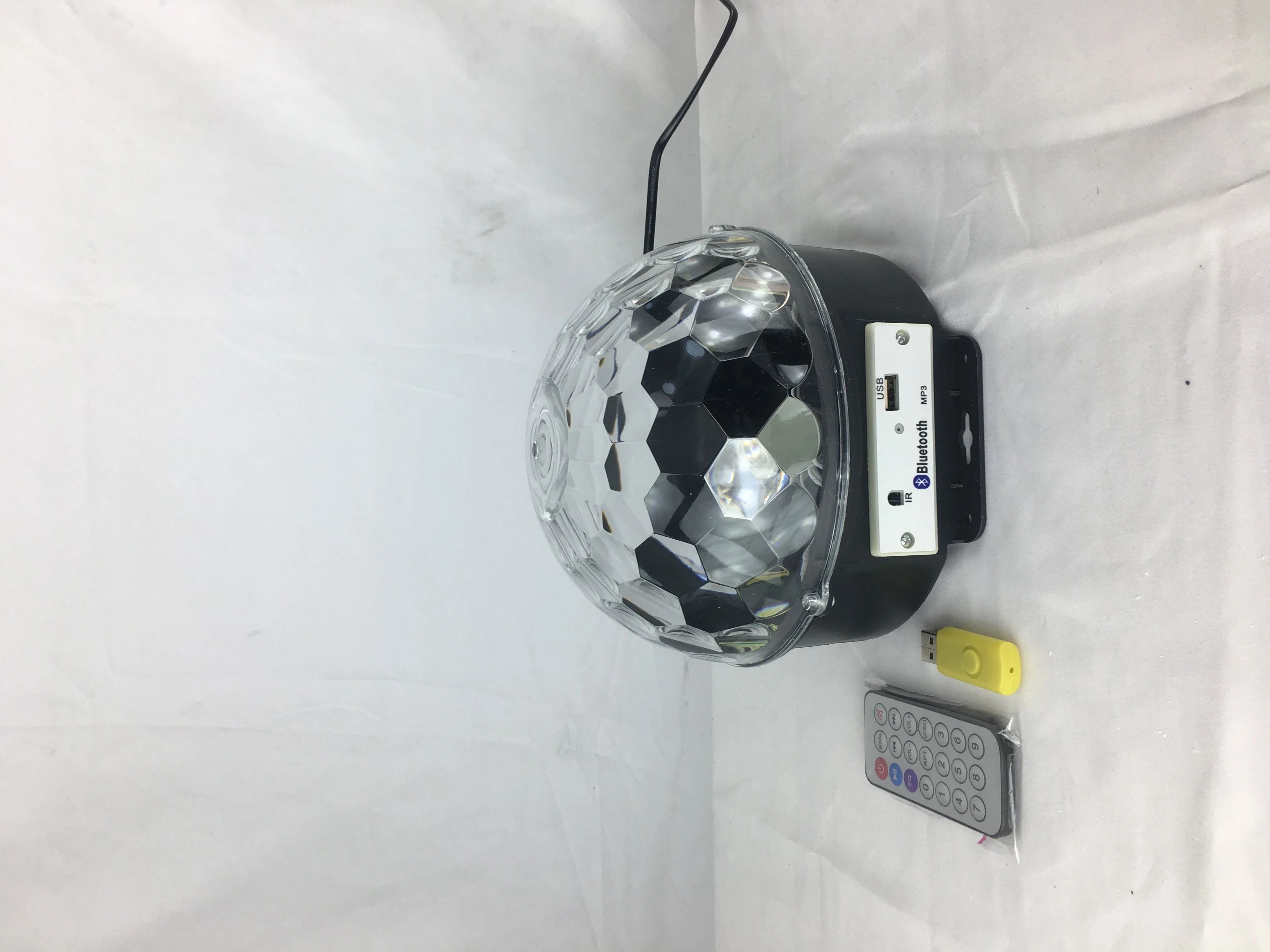 DJ LIGHTING USB MINI DISCO LIGHT portable home party remote control MP3 LED CRYSTAL MAGIC BALL DISCO LIGHTING